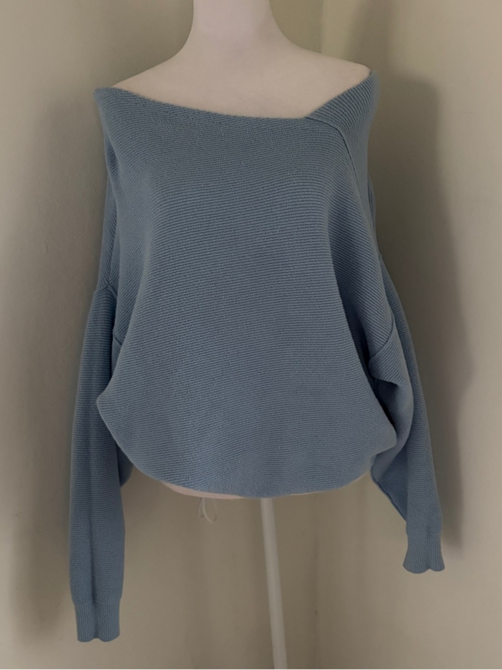 Free People baby blue sweater